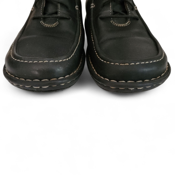 ROCKPORT Black Leather Ankle Boots Lace Up size 6.5 - Picture 7 of 11